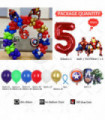 165pcs Large Set Iron Man Spider Man Theme Balloon Arch Boy 1-9st Birthday Party Baby Shower Gender Reveal Decor Supplies