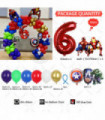 165pcs Large Set Iron Man Spider Man Theme Balloon Arch Boy 1-9st Birthday Party Baby Shower Gender Reveal Decor Supplies