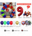 165pcs Large Set Iron Man Spider Man Theme Balloon Arch Boy 1-9st Birthday Party Baby Shower Gender Reveal Decor Supplies