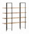 4-Tier Bookcase 160x35x160 cm Solid Mango Wood