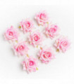 100PCS Artificial Flowers Wedding Decorative Christmas Wreaths Silk Roses Head Wholesale Bridal Accessories Clearance Home Decor