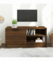 TV Cabinet Brown Oak 80x35x36.5 cm Engineered Wood
