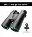 8X42 10x42 12X42 Binoculars Hunting and Tourism BAK4 Prism FMC HD Professional Powerful Military Telescope Visible at low light