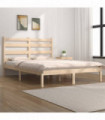 Bed Frame Solid Wood Pine 140x190 cm