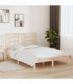 Bed Frame Solid Wood Pine 140x190 cm