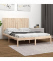 Bed Frame Solid Wood Pine 140x190 cm