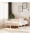 vidaXL Bed Frame Solid Wood Pine 140x190 cm