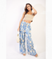 Abstract Pattern Wide Leg Trousers