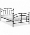 vidaXL Bed Frame Black Metal 120x200 cm