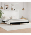 vidaXL Bed Frame Black 200x200 cm Engineered Wood