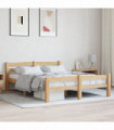 vidaXL Bed Frame Solid Pinewood 140x200 cm