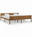 vidaXL Bed Frame Solid Pinewood Honey Brown 180x200 cm Super King