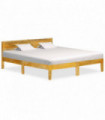 vidaXL Bed Frame Solid Mango Wood 140 cm