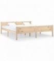 vidaXL Bed Frame Solid Pinewood 180x200 cm Super King