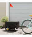 vidaXL Bike Trailer Black 30 kg Iron