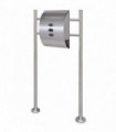 Mailbox on Stand Stainless Steel