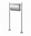 Mailbox on Stand Stainless Steel