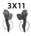 MicroNEW Road Bike Shifters 3x7 3x8 3x9 3x10 3X11Speed Brake Lever Bicycle 2x7 2x8 2x9 2x10 Speed Derailleur for Shimano