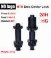 NO logo MTB straight pull middle lock hub bicycle 28H HG/XD/MS ratchet seat 100/110x15 142/148x12 ratchet 36T/60T