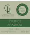 Natural Orange Shampoo bar for Fine to Dry Hair