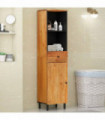 vidaXL Bathroom Cabinet 38x33x160 cm Solid Wood Acacia