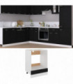 vidaXL Oven Cabinet Black 60x46x81.5 cm Engineered Wood