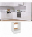 vidaXL Oven Cabinet High Gloss White 60x46x81.5 cm Engineered Wood