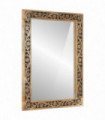 vidaXL Bathroom Mirror 50x70x2.5 cm Solid Wood Mango and Glass