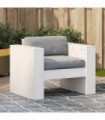 vidaXL Garden Sofa White 79x60x62 cm Solid Wood Pine