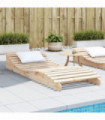 vidaXL Sun Lounger 205x80x31.5 cm Solid Wood Pine