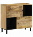 vidaXL Side Cabinet 80x33x75 cm Solid Wood Mango