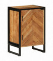 vidaXL Bathroom Cabinet 40x30x60 cm Solid Wood Acacia and Iron