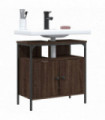 vidaXL Bathroom Sink Cabinet Brown Oak 60x30x60 cm Engineered Wood