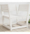 vidaXL Garden Chair White Solid Wood Pine