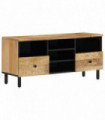 vidaXL TV Cabinet 100x33x46 cm Solid Wood Mango