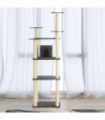 Cat Tree with Sisal Scratching Posts Dark Grey 171 cm