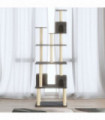 Cat Tree with Sisal Scratching Posts Dark Grey 188 cm