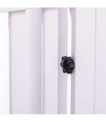 7 Panels Puppy Pen for Indoors, with Three Doors, Two-Room Design