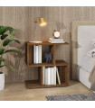 Bedside Cabinet Brown Oak 50x30x51.5 cm Engineered Wood