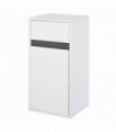 Modern Minimalistic Bathroom Storage Cabinet Drawer Shelf White