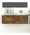 Wall Cabinet Smoked Oak 60x26x18.5 cm Engineered Wood