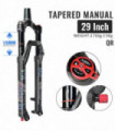 Bicycle Suspension Fork NanLio MATE 32MM Rebound Adjustment Mountain Bike Oil Air Forks 26/27.5/29 Inch 120/140MM Travel