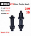 NO logo MTB straight pull middle lock hub bicycle 28H HG/XD/MS ratchet seat 100/110x15 142/148x12 ratchet 36T/60T