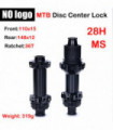 NO logo MTB straight pull middle lock hub bicycle 28H HG/XD/MS ratchet seat 100/110x15 142/148x12 ratchet 36T/60T