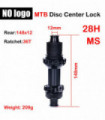 NO logo MTB straight pull middle lock hub bicycle 28H HG/XD/MS ratchet seat 100/110x15 142/148x12 ratchet 36T/60T