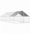 Outdoor Chicken Cage 2.75x8x1.92 m Galvanised Steel