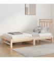 Pull-out Day Bed 2x(90x190) cm Solid Wood Pine
