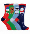 RJM Children's Christmas Socks (SK301A) (4 Pack / 9-12 UK)