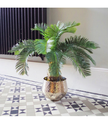 Leaf 60cm Cycas Palm Plant Artificial Tropical Tree Green Fronded Leaves