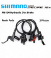 Shimano DEORE XT SLX M6100 M6120 M7100 M7120 M8100 M8120 2 or 4 Piston Hydraulic Disc Brake Set for Mountain Bike MTB Original